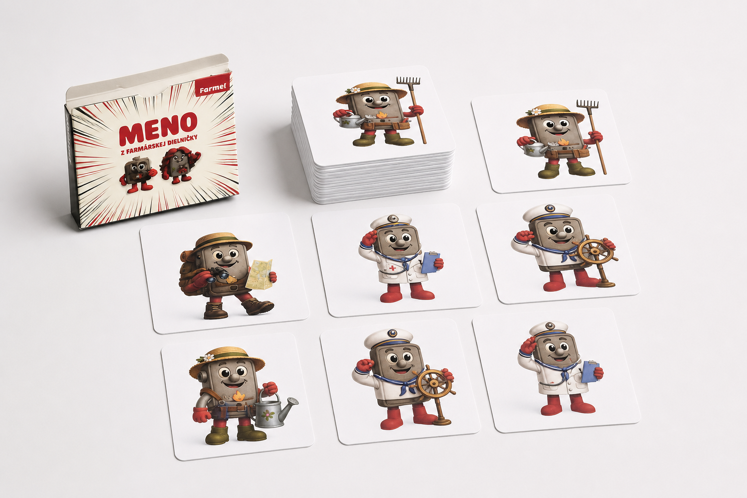 Personalizowana talia kart Meno z pudełkiem